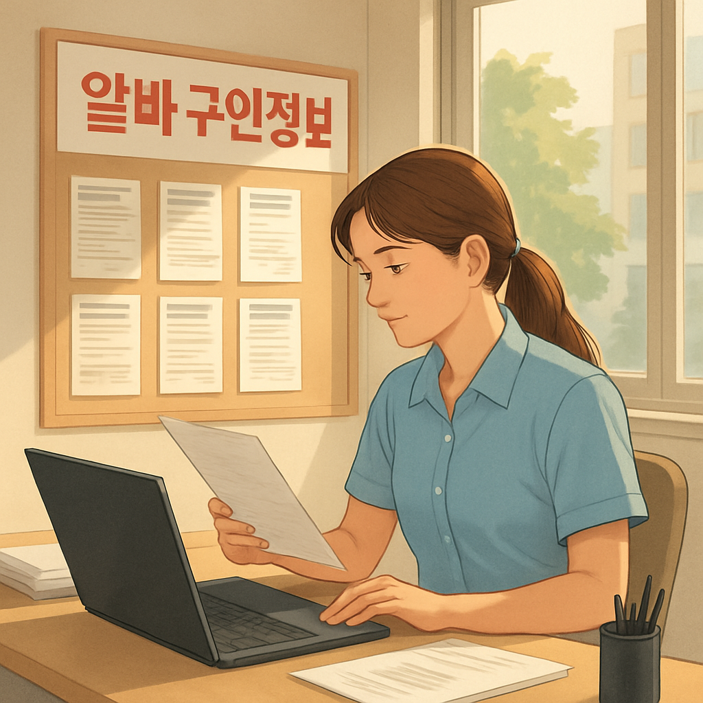 알바 구인 정보 이미지