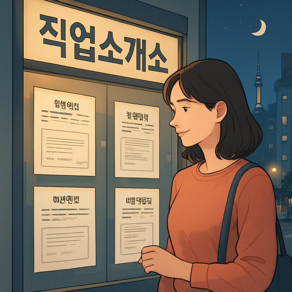 서울에서 밤알바 찾는 직업소개소 추천 이미지