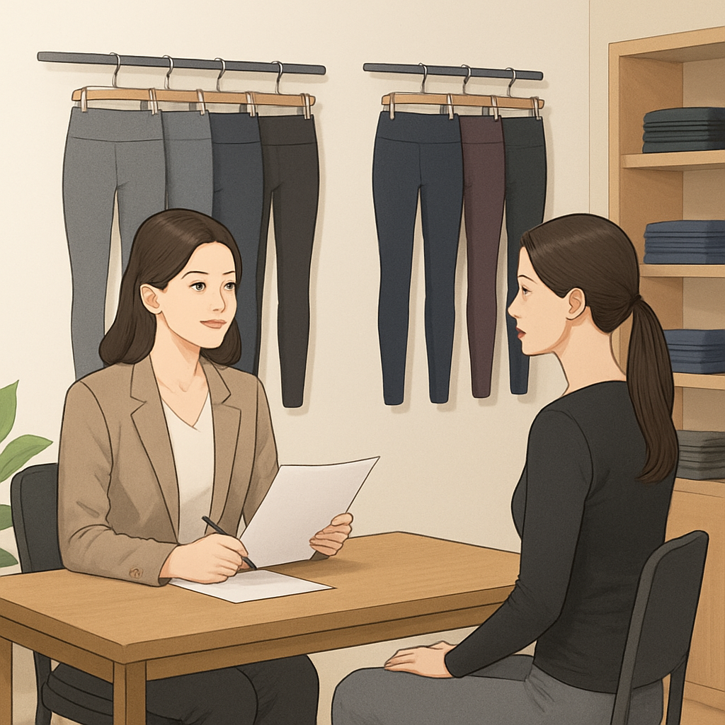 레깅스 매장 채용 면접 팁 이미지