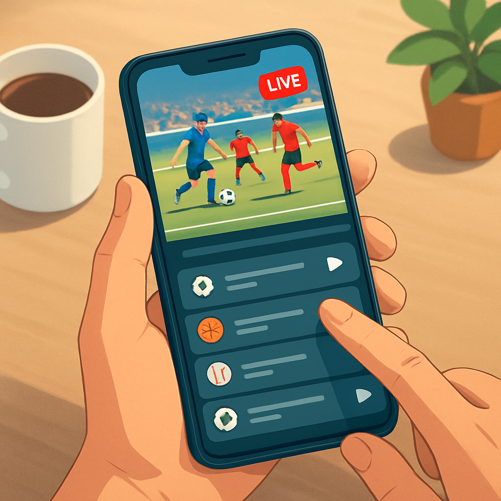모바일에서 스포츠 중계 앱 추천과 사용법 이미지