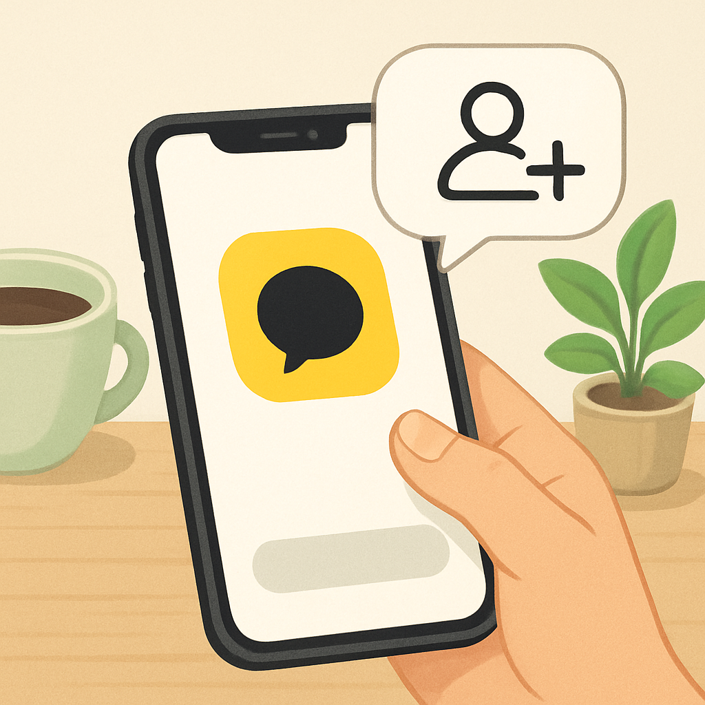 카카오채널 초대 방법 이미지